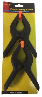 Plastic Spring Clamp 2pc 6"