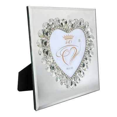 Heart Crystal Photo Frame – Square