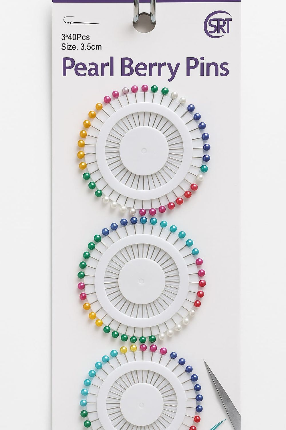 Pearl berry Pins 3pc pack