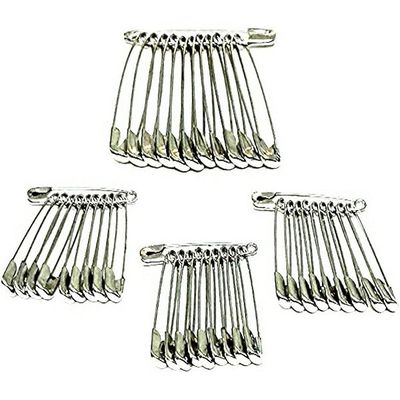 Nickel Safety Pins - 67pc