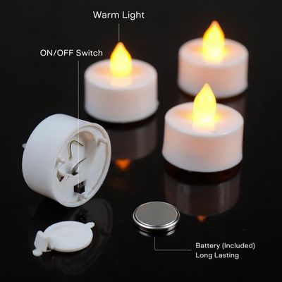 LED Tealight Candle with Batteries – Pack of 4