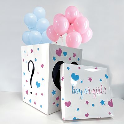 Customized Party Gender Reveal Box for Boys or Girls