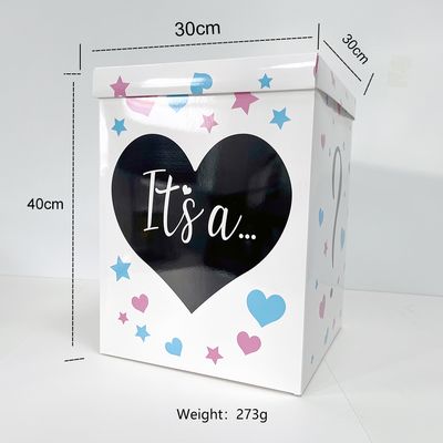 Customized Party Gender Reveal Box for Boys or Girls