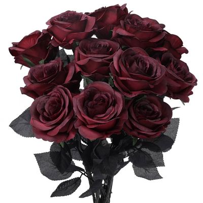 Artificial Maroon Rose Flower