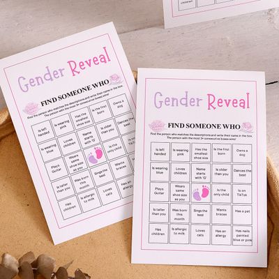 Gender Reveal Game: Find Someone Who