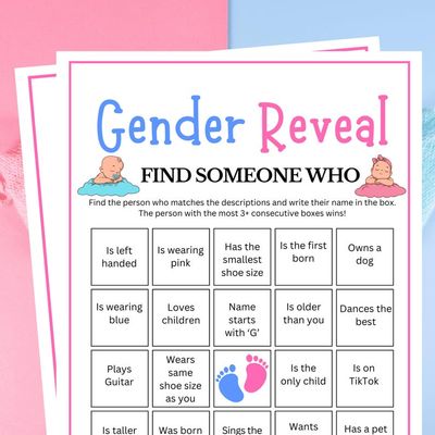 Gender Reveal Game: Find Someone Who
