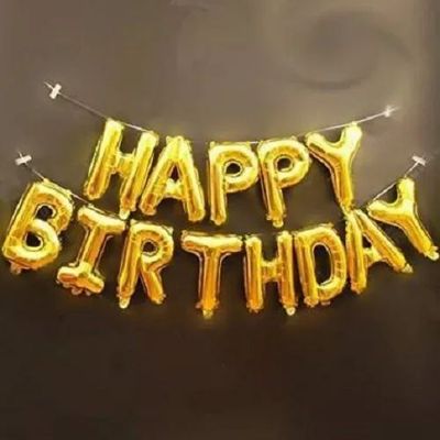 16 inch Golden “HAPPY BIRTHDAY” Balloons