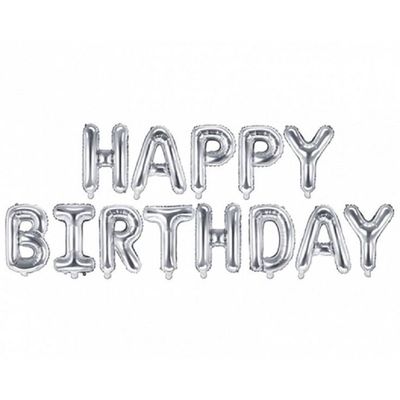 16 inch Silver “HAPPY BIRTHDAY” Balloons