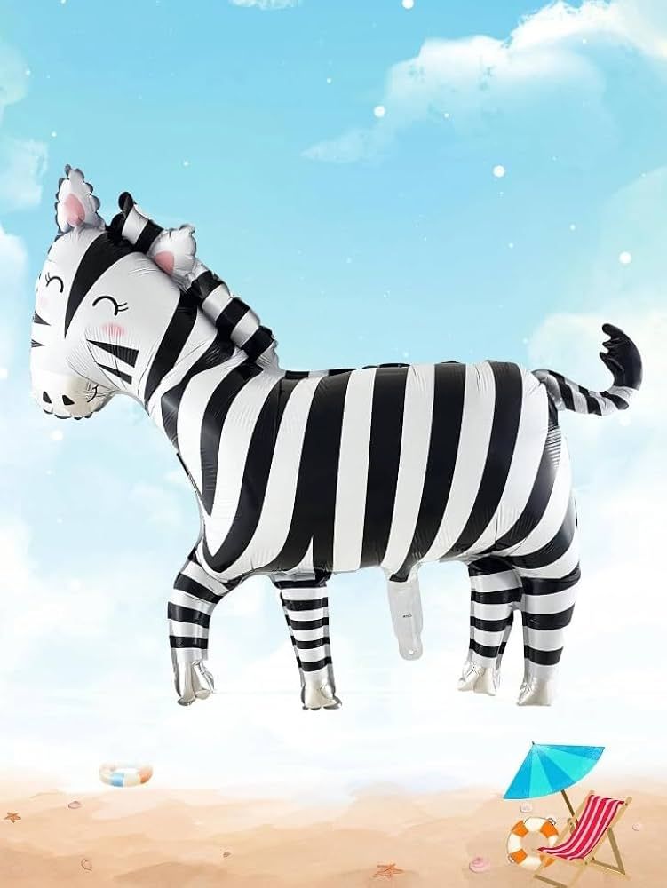 Party Zebra Foil Balloon