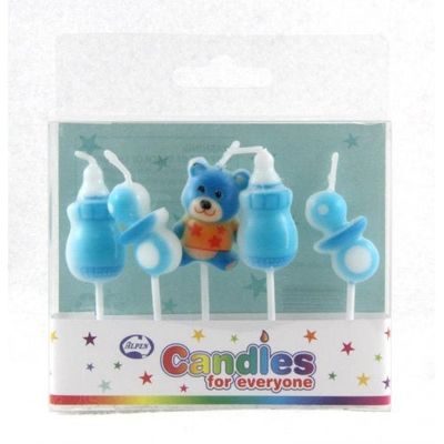 Blue Baby Shower Candle