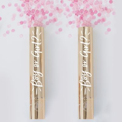 Gender Reveal confetti Popper - Girl