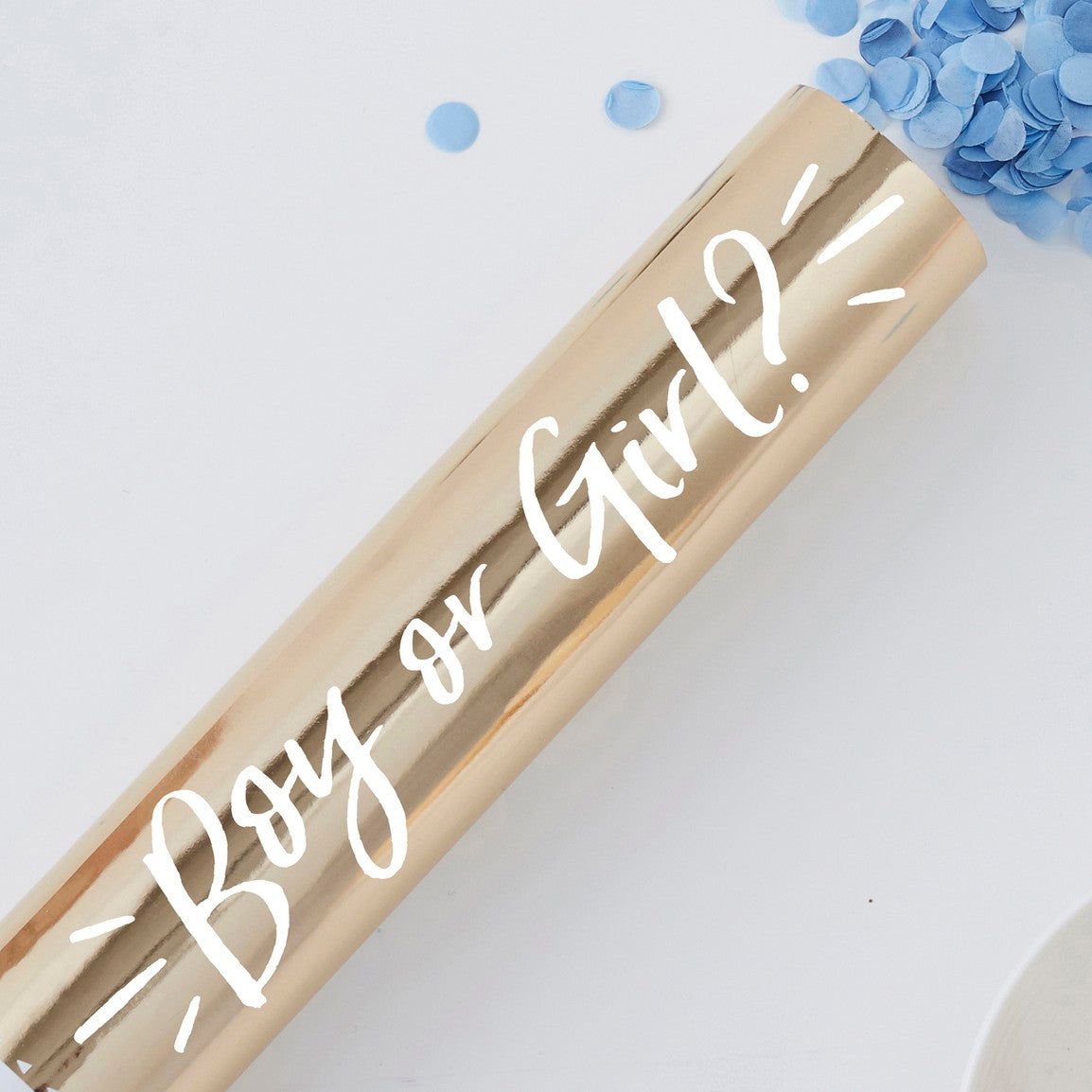 18x Gender Reveal Party Popper - Boy