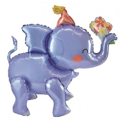 Standing Elephant Foil Balloon