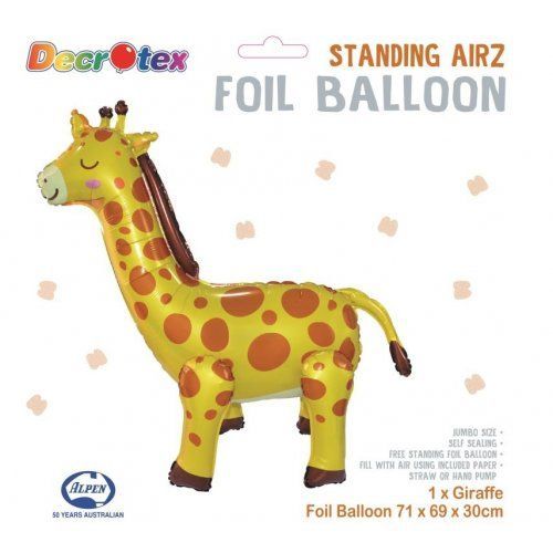 Self Standing Giraffe Foil Balloon
