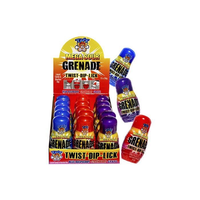 TNT Mega Sour Grenade Candy