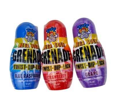 TNT Mega Sour Grenade Candy