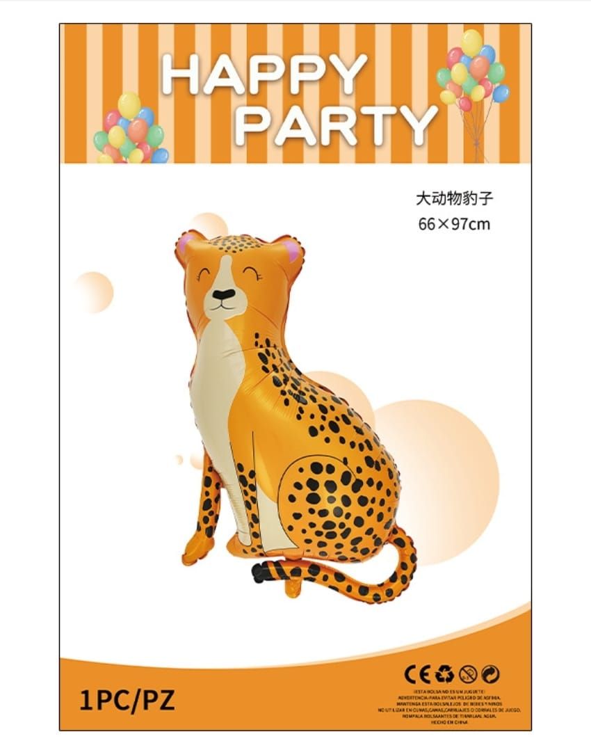 Party Leapord Foil Balloon