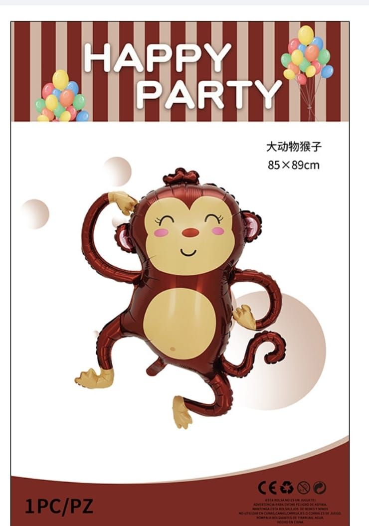 Party Monkey Foil Balloon