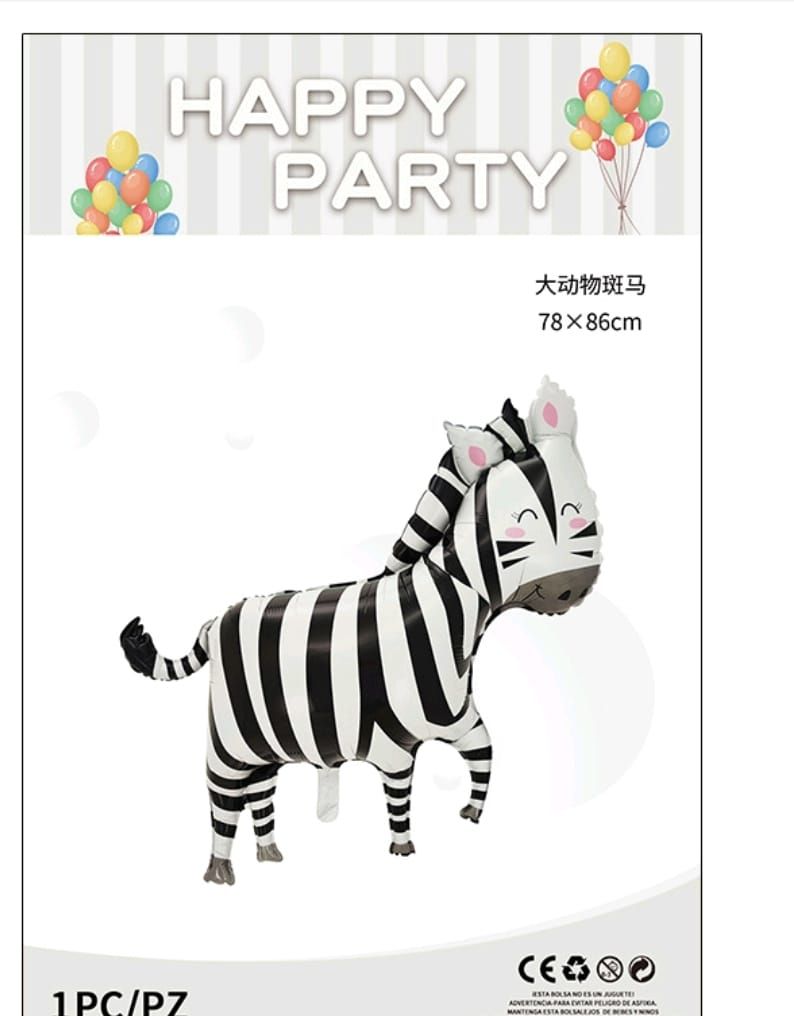 Party Zebra Foil Balloon