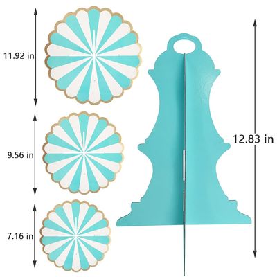 3 Tier Cupcake Stand - Blue