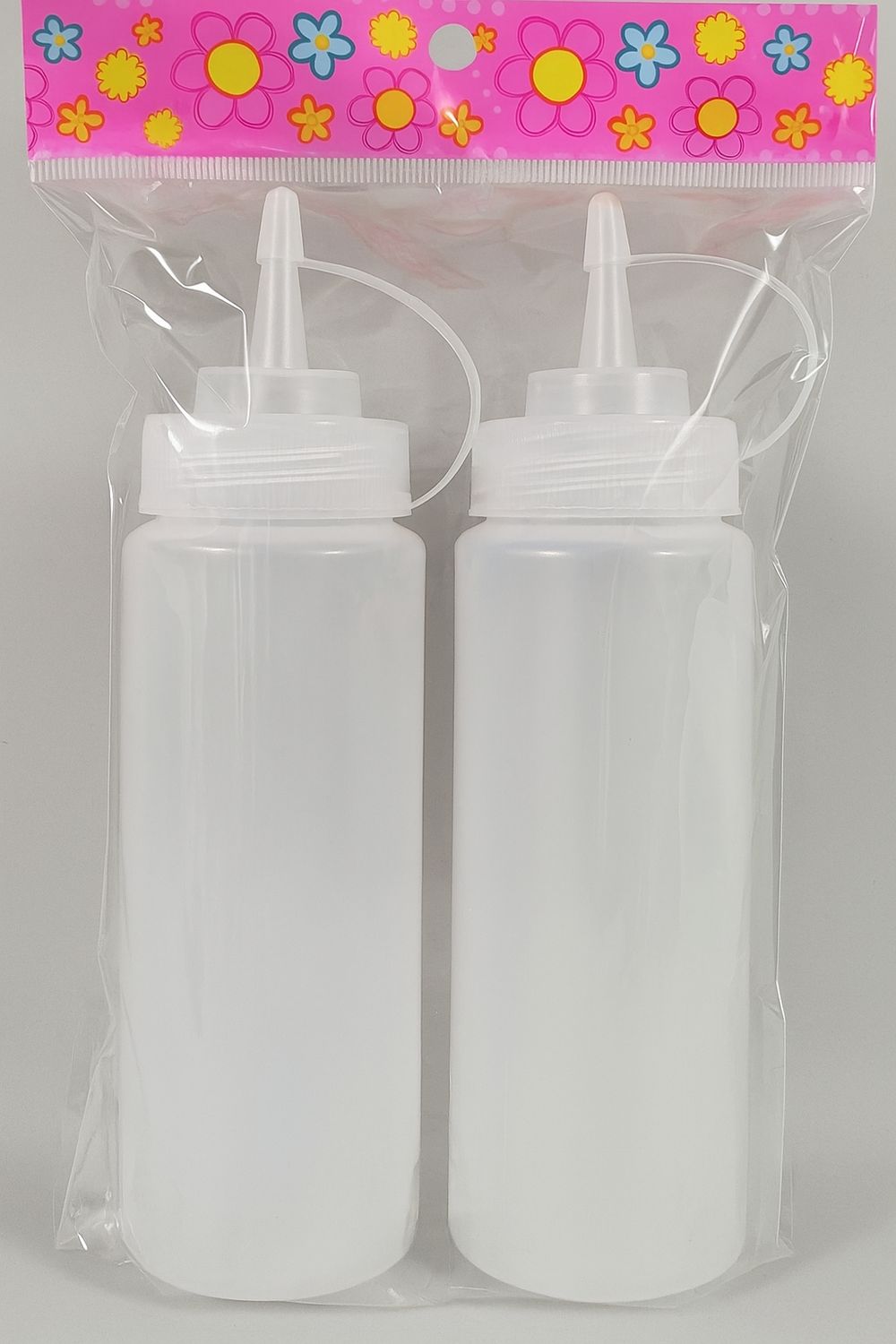 2 Pack Plastic Squeeze Bottles