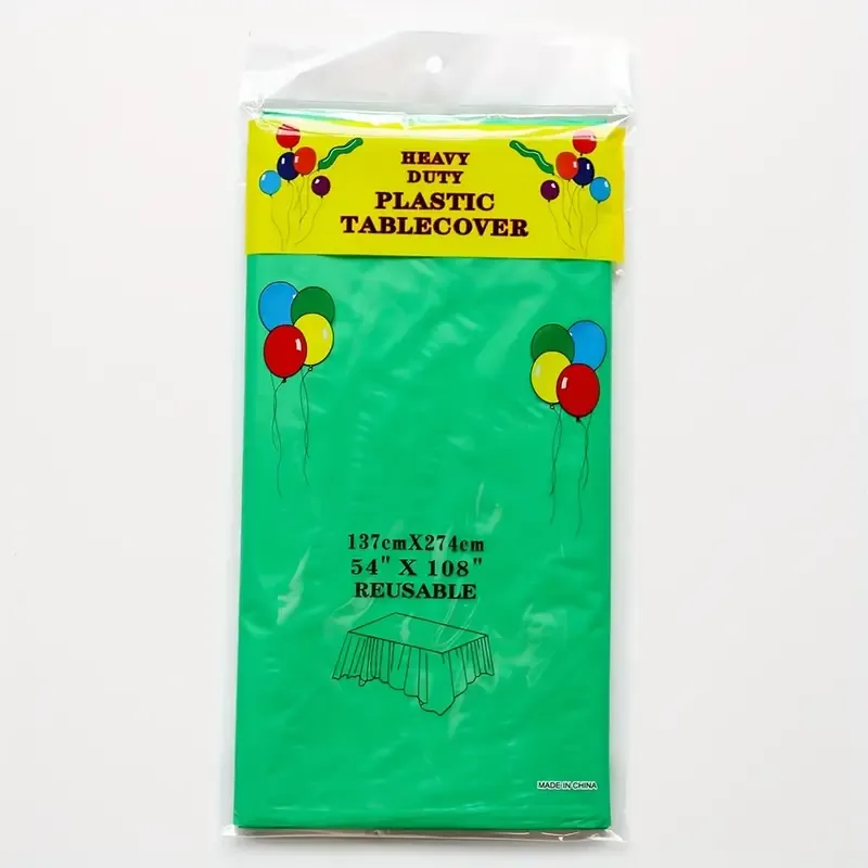 Green Plastic Table cover