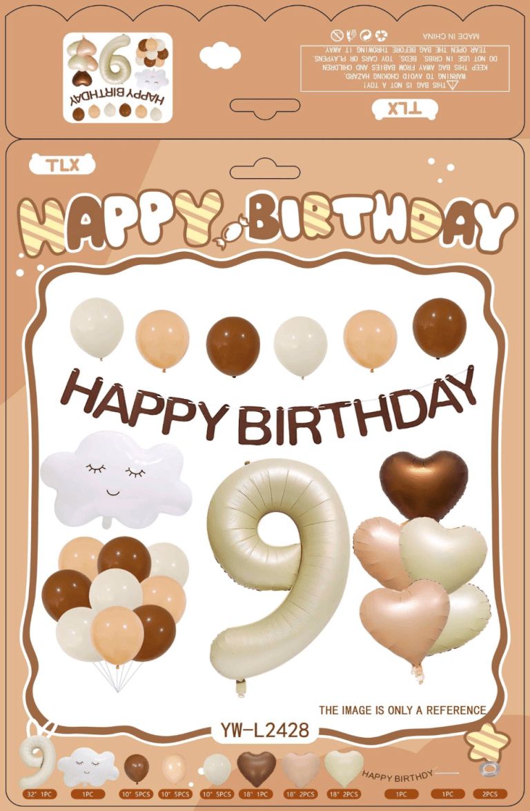 Happy 9th Birthday Arch Kit