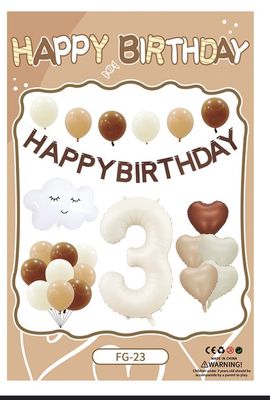 Happy 3rd Birthday Arch Kit