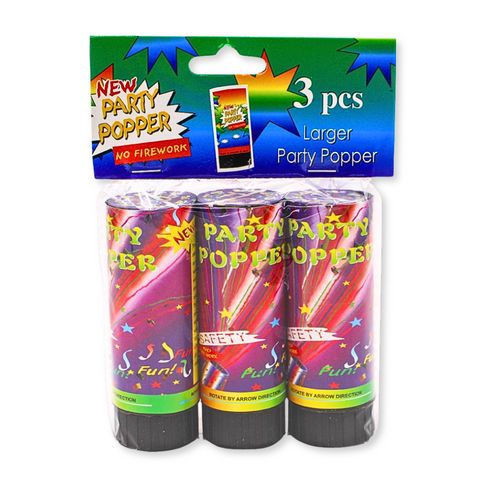 Large Party Popper 3pk