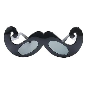 Black Moustache Party Glasses