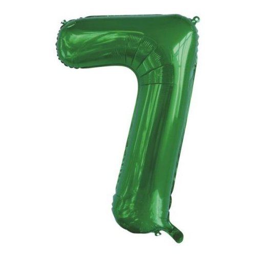 34&quot; Green Number 7 Foil Balloon