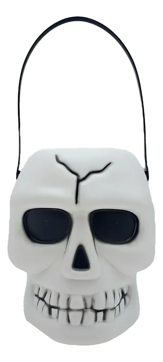 Halloween Plastic Skull With lights