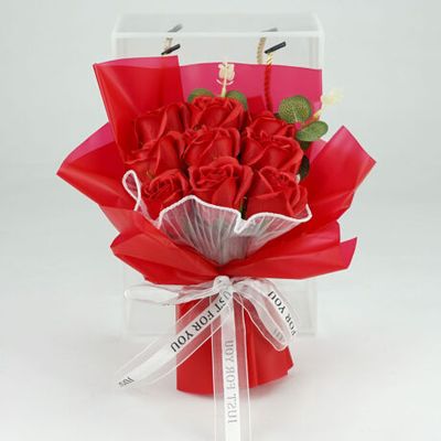 Artificial Rose Soap Flower Bouquet