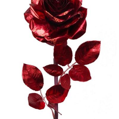 Artificial Matellic Rose Stem 75cm