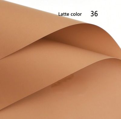 Waterproof Solid Color Bouquet Wrapping Paper - Latte color