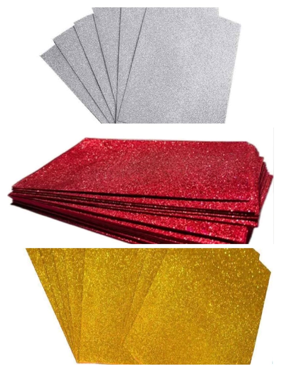 A2 Size Glitter Foam Sheets