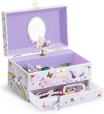 Purple Musical Jewellery Box