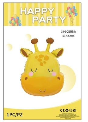 Party Giraffe Head Foil Balloon