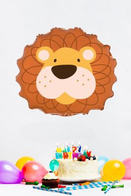 Party Lion Head Foil Balloon