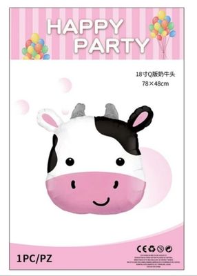 Party Cow Head Foil Balloon