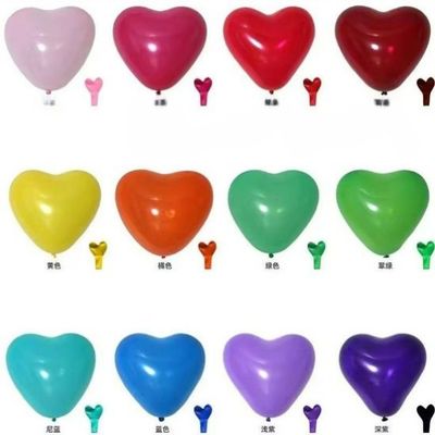 12inch heart shape latex balloon 100pcs pack