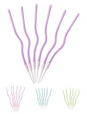 Wavy Birthday Candles (Pack of 6)