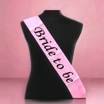 'Bride to Be' Party Sash (pink)