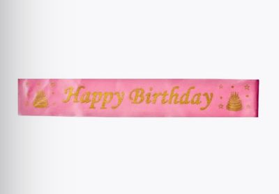 'Happy Birthday' Sash