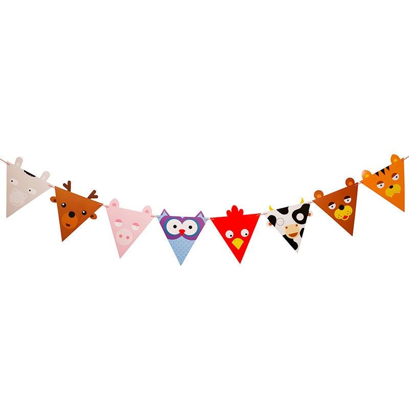 Animal Theme Party Banner – “Enjoy Your Party!”