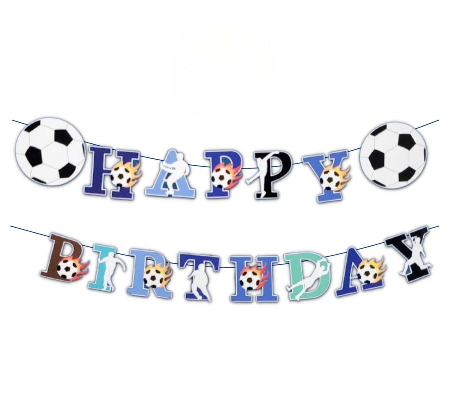 Soccer Theme Happy Birthday Banner