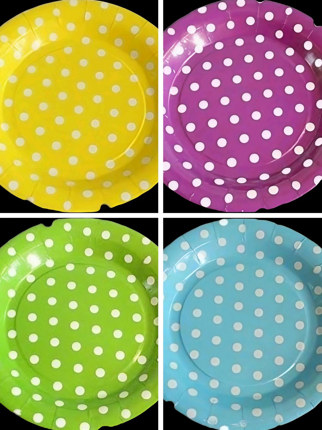 Polka Dot Paper Plates – 7&quot; (8 Pack)