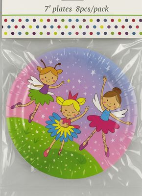 Fairy theme Paper Plates – 7" (8 Pack)