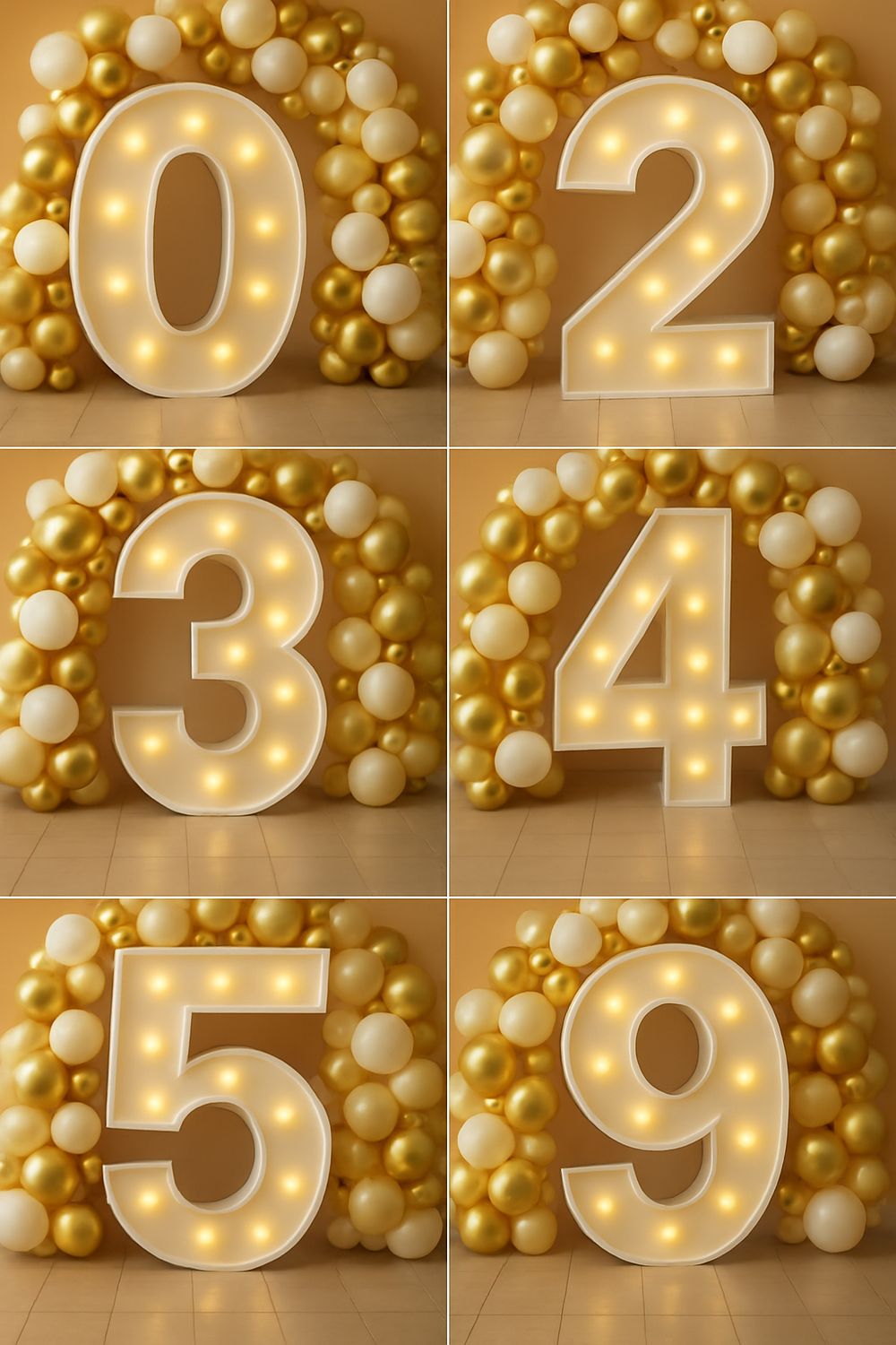 LED Marquee Light - Number (90 cm)