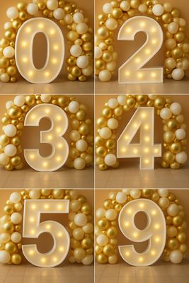 LED Marquee Light - Number (90 cm)
